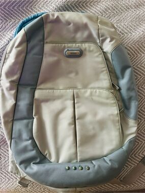 Tumi Two-Tone Beige and Blue Backpack